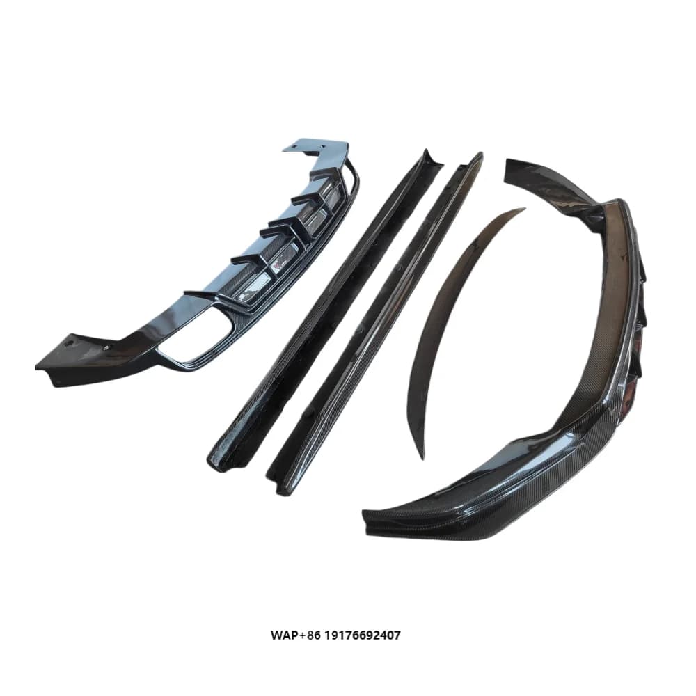 Carbon Fiber Body Kit for Upgrade New Style, Front Lip, Rear Diffuser, Side Skirts, Rear Spoiler, Custom Car Kit