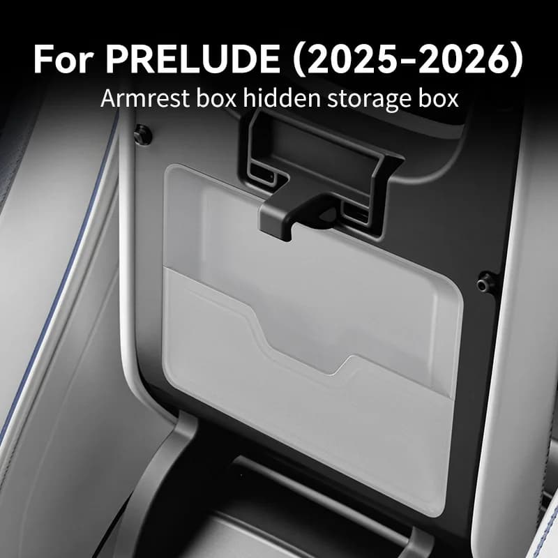 Hidden Armrest Storage Organizer for 2025-2026 Honda Prelude