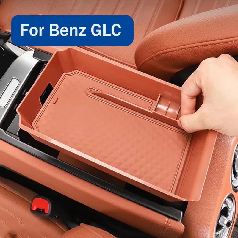 For Mercedes Benz GLC Class X254 W254 GLC260 GLC300 2023 2024 Car Accessories Central Armrest Storage Box Organizer Tray Holder