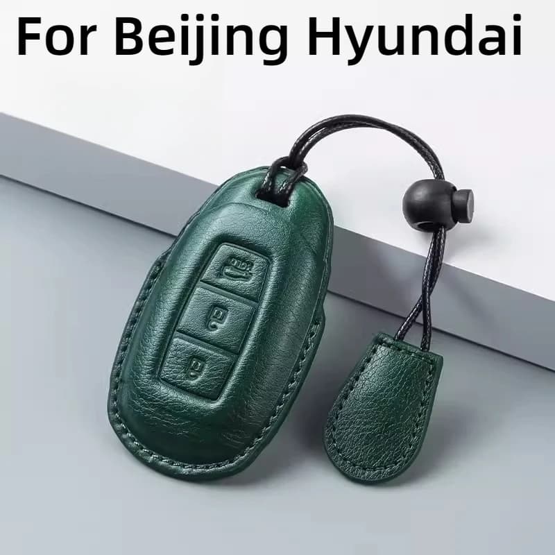 Fit For Beijing Hyundai ix35 Lafesta ix25 Car Key Card Holder Smart Card Case Suede Protective Shell