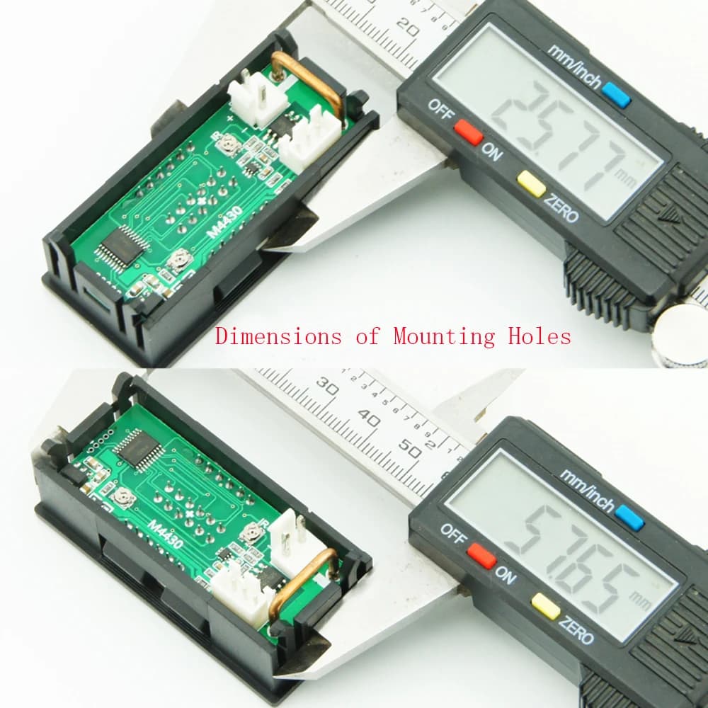 M4430 Electronic Digital Voltmeter Ammeter DC 100V 10A 0.28'' 4 Bit Red Blue LDE Display Voltage Regulator Volt AMP Meter Tester