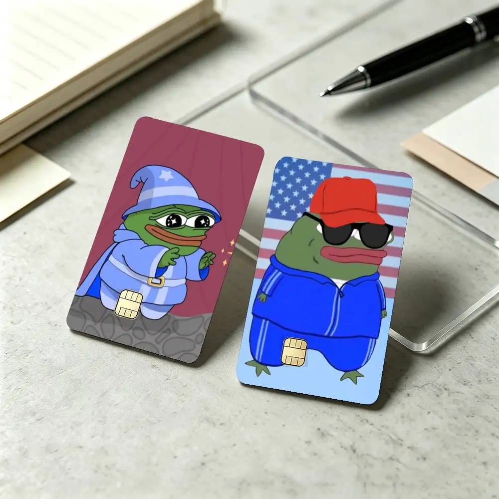 Funny P-Pepe the Frog Sticker Film Tape Skin for Credit Card Debit Card Waterproof Stickers