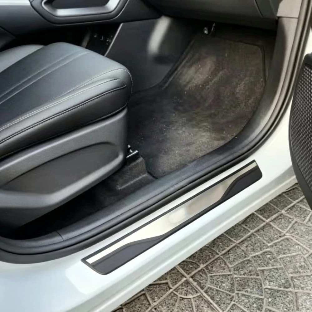 For Toyota RAIZE 2026 2025 2024 2023 2022 2021 Car Door Sill Welcome Pedal Adhesive Threshold Protector Sticker Plastic 3d Cover