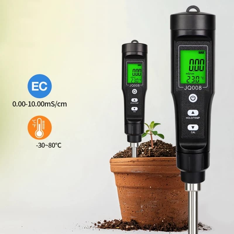 EC Value Soil Analyzer Horticultural Orchard Planting Test Soil Analyzer EC Conductivity Test Soil Temperature Detection