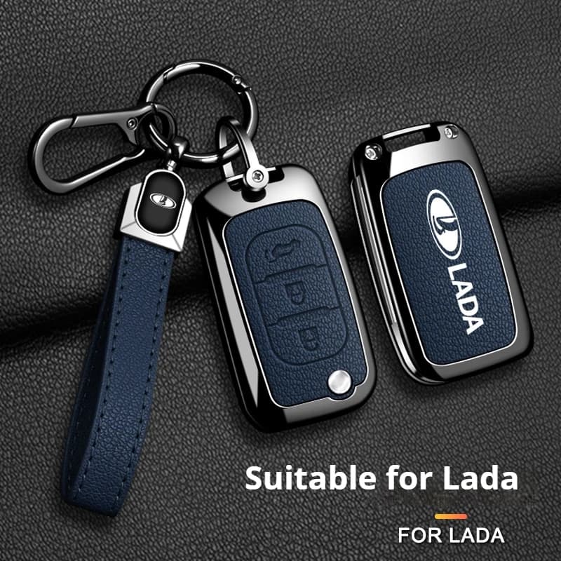 For Lada Zinc Alloy Car Key Protector Cover Faraday Bag Storage Bags Auto Accessories Niva Vesta Granta Riva Samara Priora 4x4