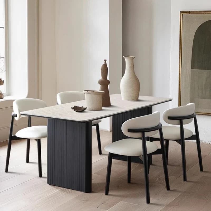 Modern Rectangle Dining Table Luxury Nordic Vintage Extensio Dining Table Minimalist Living Muebles De Cocina Home Furniture