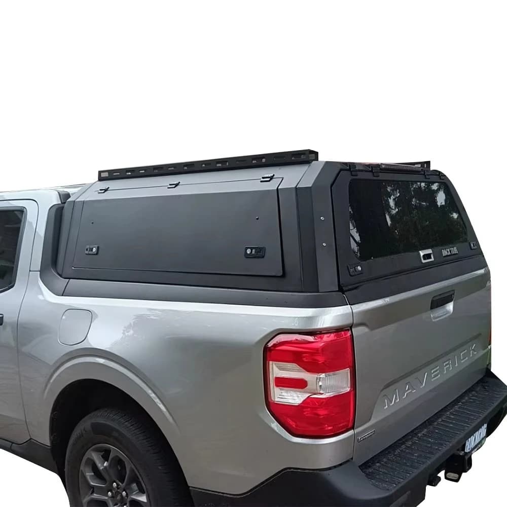 Lockable Truck Cap with LED Lighting for FORD F-150 Custom-Fit Pickup Canopy Waterproof Truck Canopy for Off-Road Use