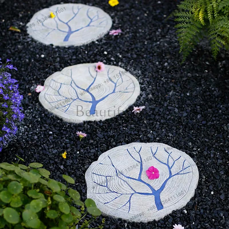 Antique circular courtyard stepping stone lawn stepping outdoor garden stepping stone