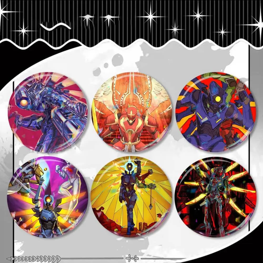 Game ULTRAKILL Laser Badge Creative Pins Brooch for Bag Clothes Hat Decor Gifts Fans Collect