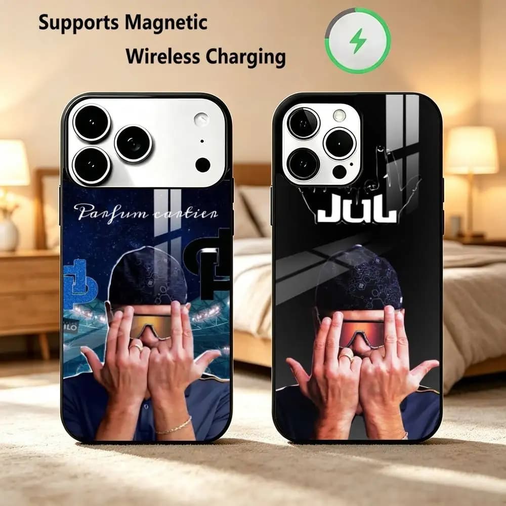 F-French Rap JUL  Phone Case For iPhone18 17,16,15,14,13,12,11 Plus,Pro Compatible with magnetic wireless charging Gift