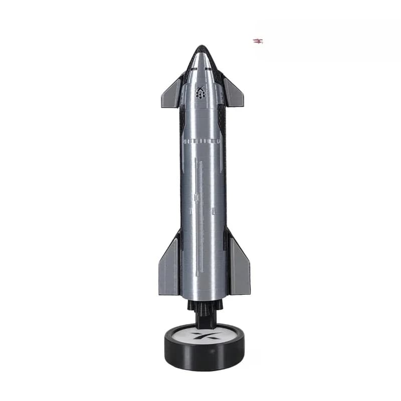 Humidifier Functional Ornament SpaceX Starship Model 1:200 Rocket Launcher Flame Special Effects
