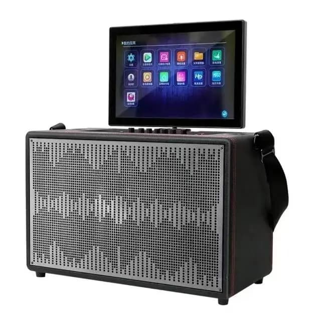 14.1 Inches Flip Smart Karaoke Square Dance HD Display Portable WIFI Online Play Video Player Audio