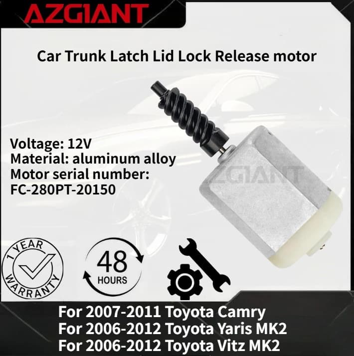 For 2007-2011 Toyota Camry/Yaris MK2 2006-2012 Car Trunk Latch Lid Lock Release motor Brand new high-quality replacement parts