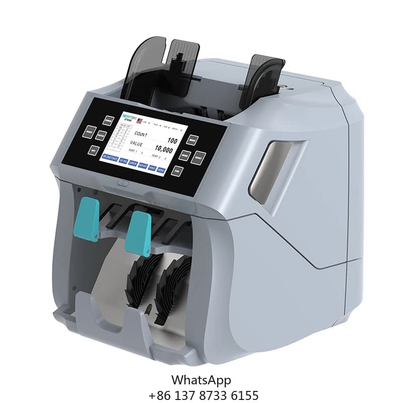 ST-4500 Touch Screen Multi-currency Discriminator CIS Bill Counter Banknote Money Counter Value Counter Money Counting Machine