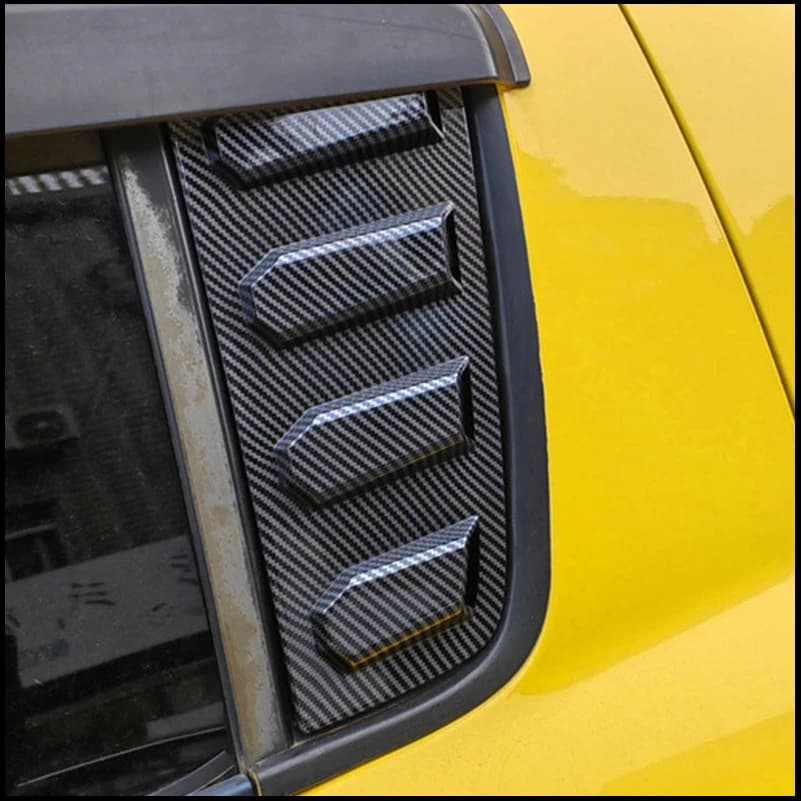 Car Styling For Suzuki Swift 2005-2010 4 Doors Rear Window Shades Shutter Louver Vent Scoop Cover Trim Auto Accessories
