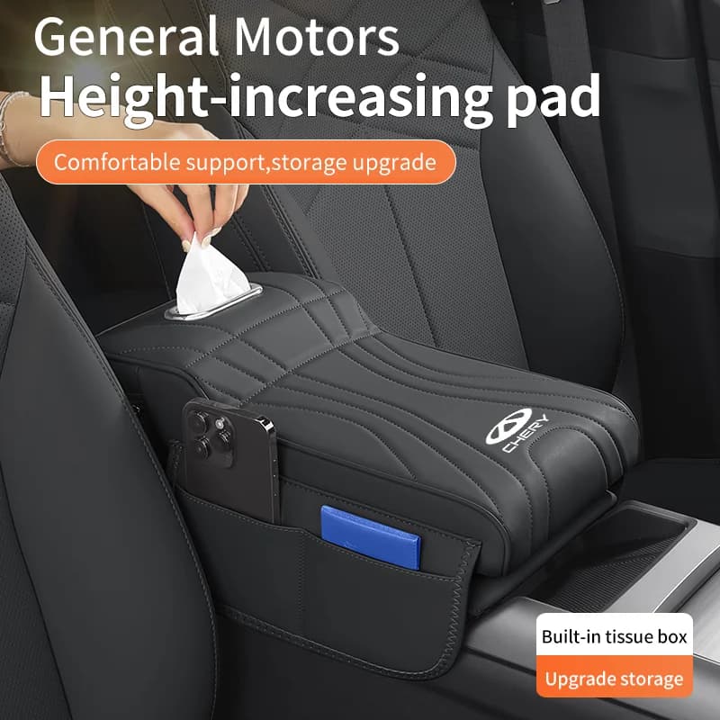 Car Central Control Console Leather Heightening Pad For Chery Tiggo 3 4 5 7 7Pro 7 8 Plus Arrizo 7 GX 5x EQ7 Fulwin 2 A3 A5
