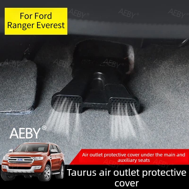 For Ford Ranger Everest 2015-2021 Air vent cover, under seat air outlet protector,Debris prevention vent cover,car protection