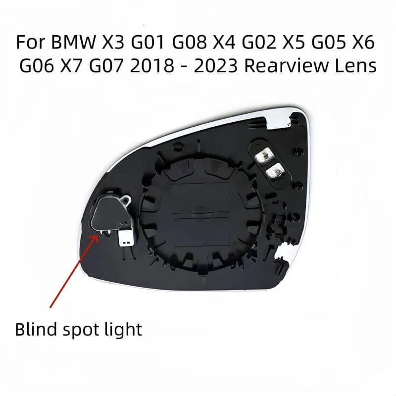 Heated Blind Spot Side Mirror Glass For BMW X3 G01 G08 X4 G02 X5 G05 X6 G06 X7 G07 2018 2019 2020 2021 2022 2023 Rearview Lens
