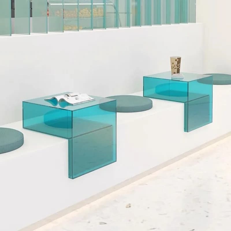 Color acrylic L-shaped display stand, display box, display stand, ladder table top
