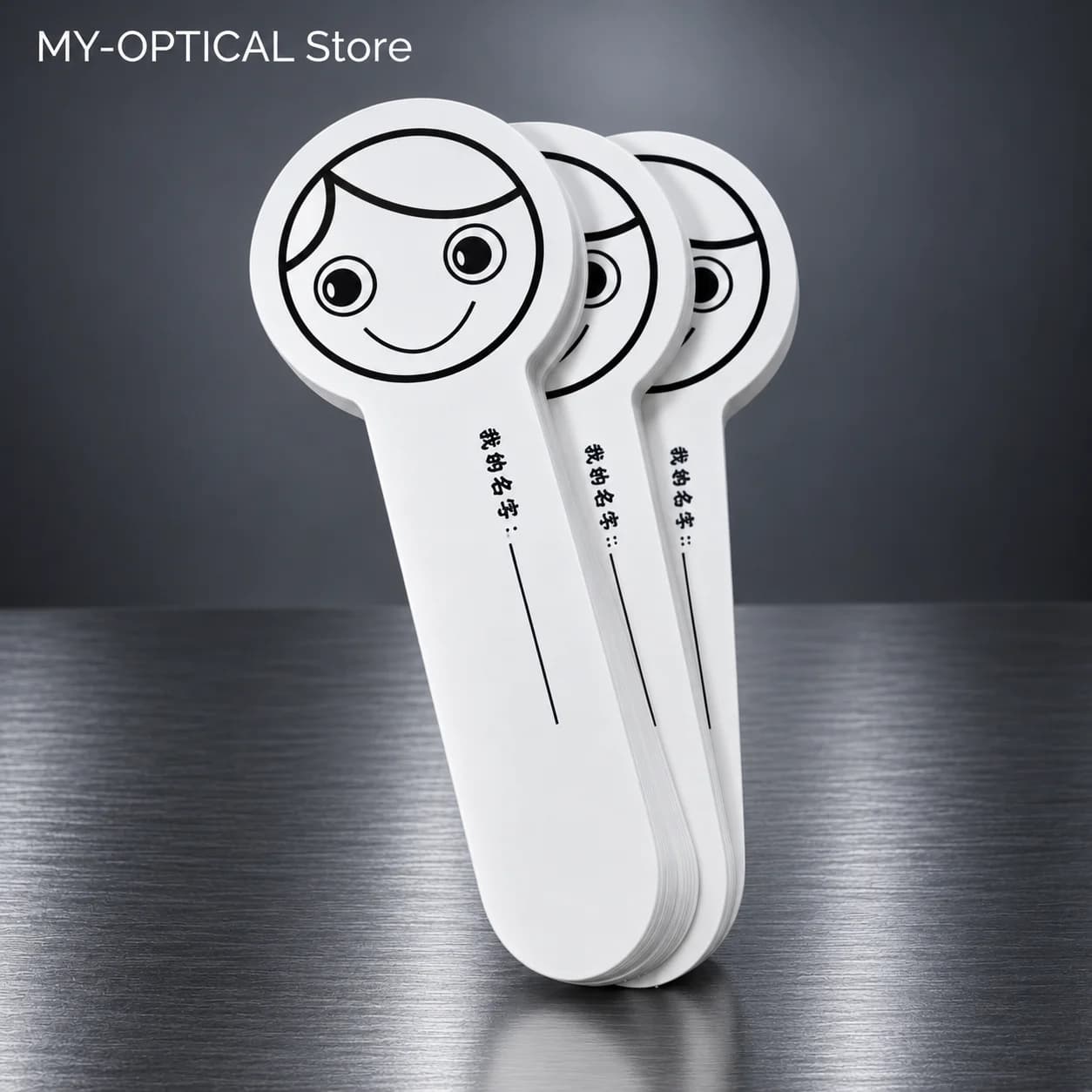 50Pcs Disposable Handheld Eye Occluder Vision Screening Cover Test Tool for Optometry & Binocular Examination