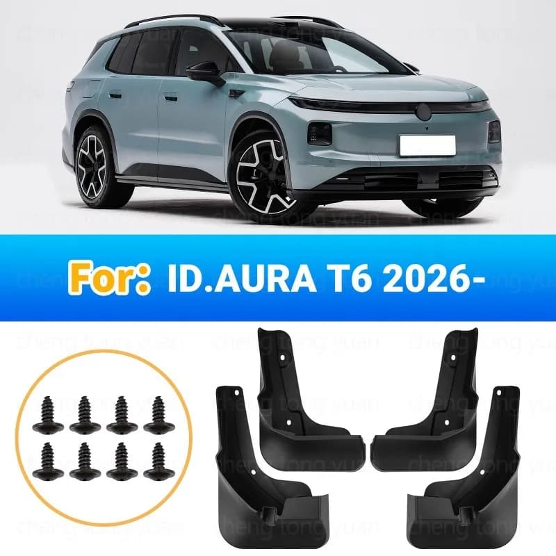 Mud Flaps For Volkswagen ID.AURA T6 2026 Pure Electric  Front Rear Splash Guards Mudguards Car Exterior Modification Accessories