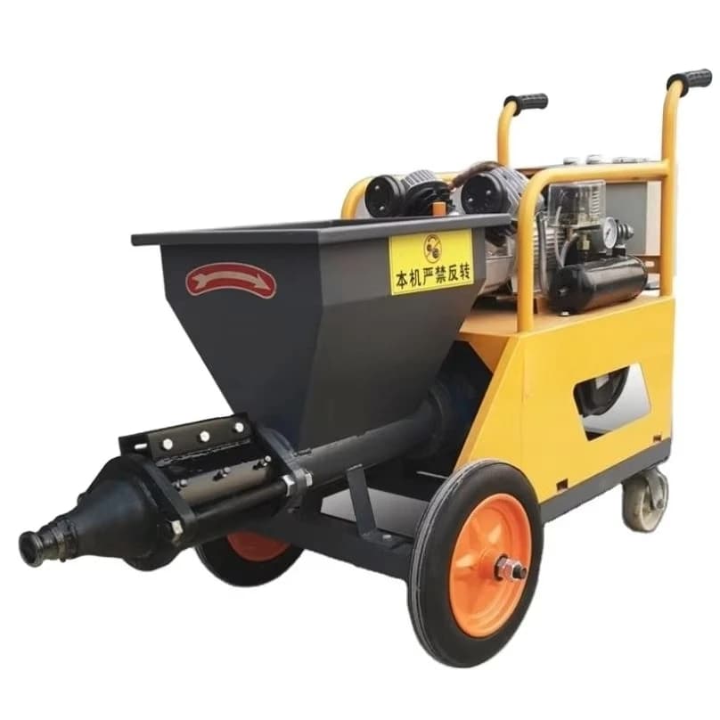 220V Motor Sand Mortar Spraying Pump Machine Wall Cement Plaster Machine for Sale