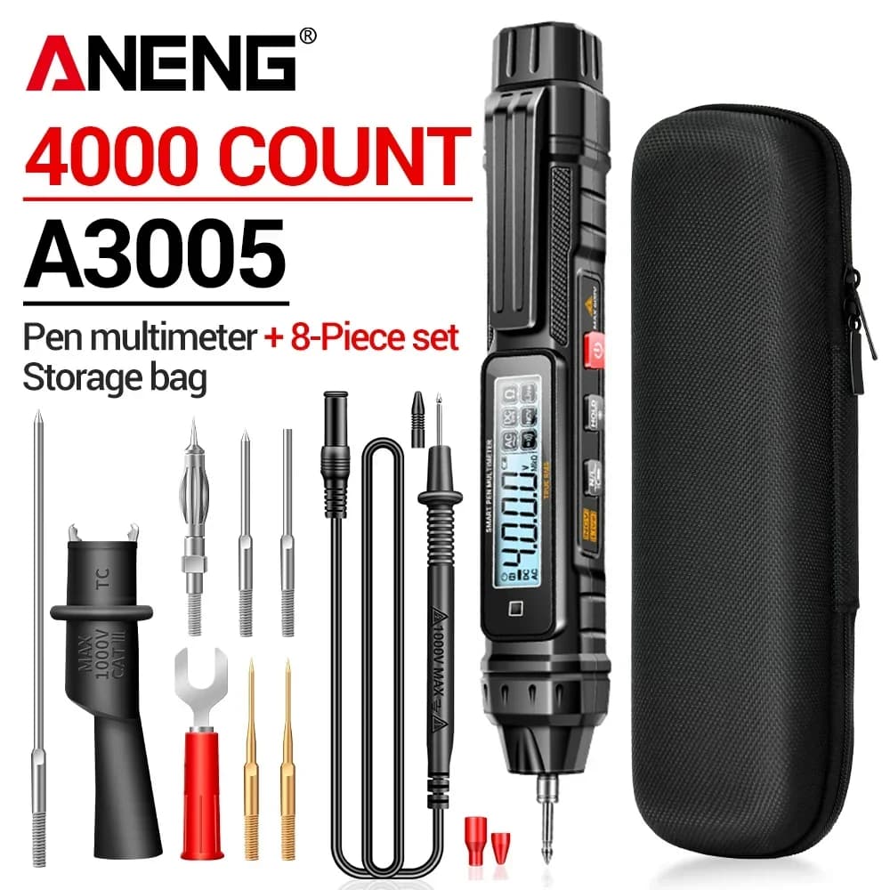 ANENG A3005 Multimeter 4000 Counting Intelligent Anti Burn AC/DC Voltage 600V NCV Induction Test Pen Electrical Universal Meter