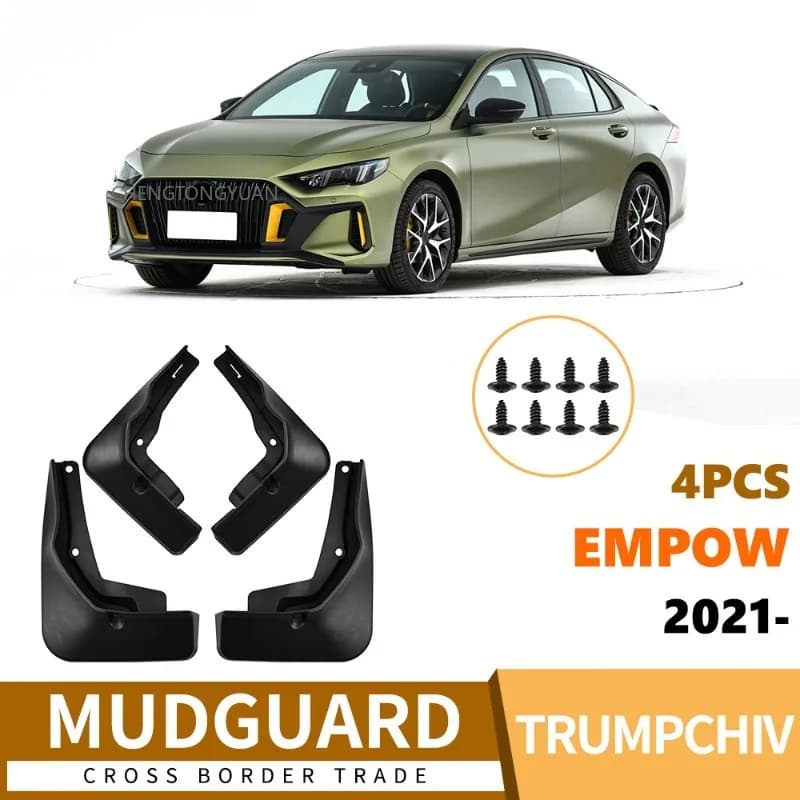 Mudflaps Mudguards Fit for GAC Trumpchi EMPOW 2021-2024 Mudguards Tire Fenders Mud Flaps Wheel Guards Accessories 4x Tyre