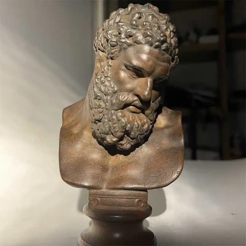 Ancient Roman Art Sculpture Hercules Head Art Sketch Teaching Aids Home Modern Desktop Decorative Sculpture Ornament Creative