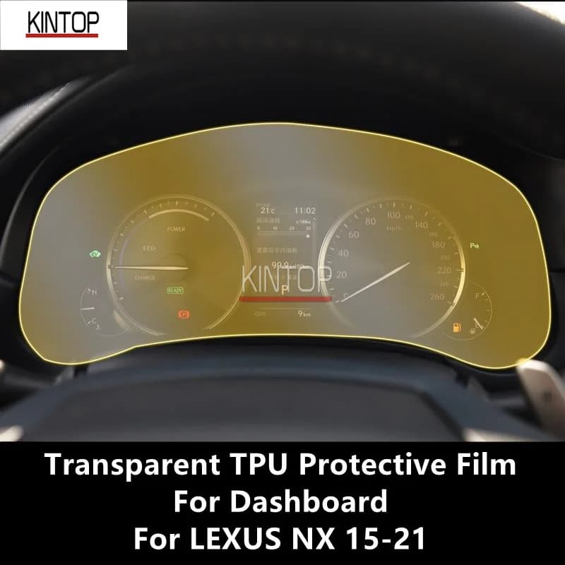 For LEXUS NX 15-21 Dashboard Transparent TPU Protective Film Anti-scratch Repair Film Accessories Refit