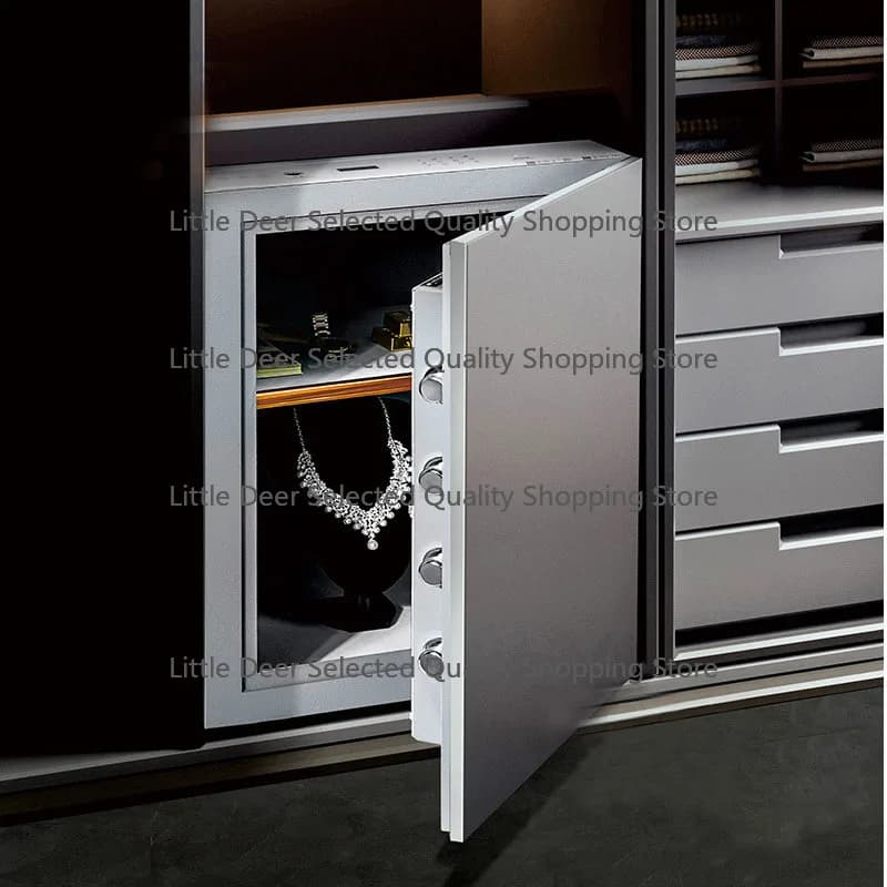 Fingerprint Password Safe Home Wardrobe Embedded Safe Fireproof Commercial Safety Safe