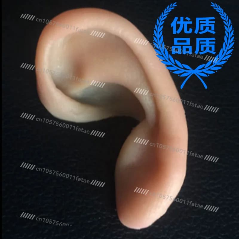 Handmade Silicone Prosthetic Ear Custom Fit Realistic Cover Scars Discreet