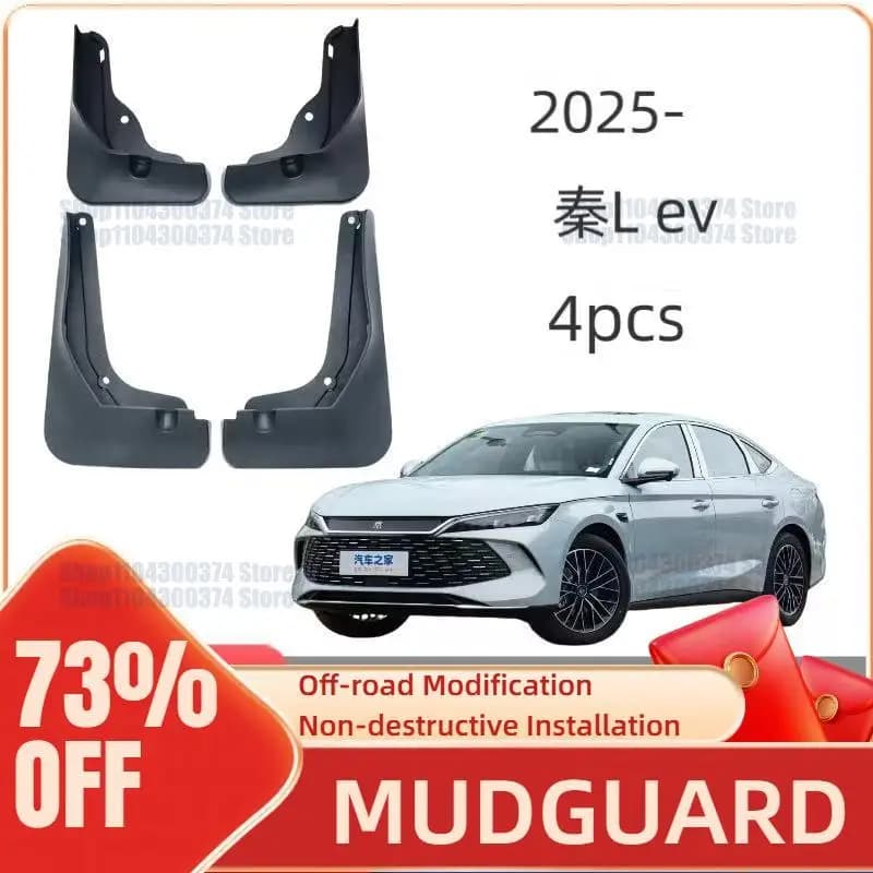 Mud Flaps For BYD Qin L EV 2025 Mud Guard Flap Set Dirty Splash Guard Fender Flares Front Rear Accessories