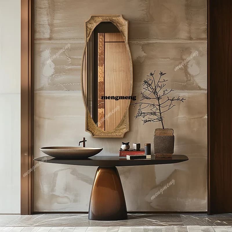 E182 Decoration Home Decorations Aesthetic Room Decor Small Mirror Self-adhesive Vanity Desk With Light Mirror Full Length Mirro