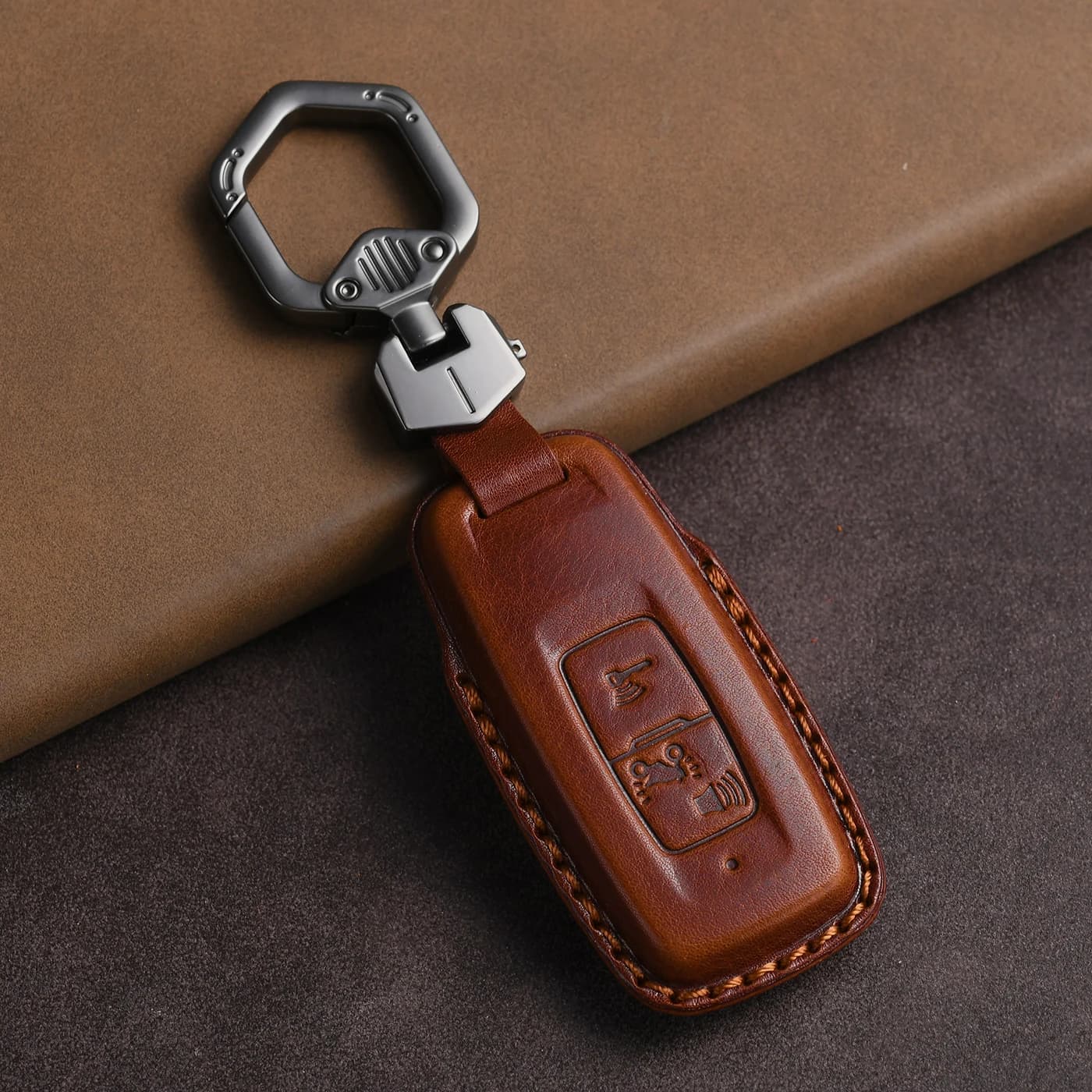 Genuine Leather Protector For Honda PCX160 VISION SH350 160 PCX 125 Switch 150 ADV Wrench 350 Key Case Cover Fob
