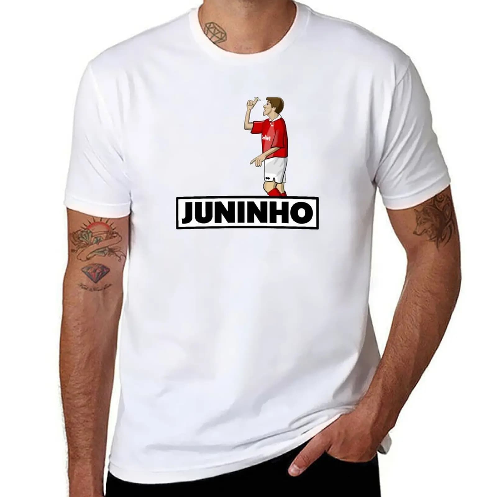 Juninho Paulista Middlesbrough Design T-Shirt t shirt for man men t shirt cotton 100% T-Shirt