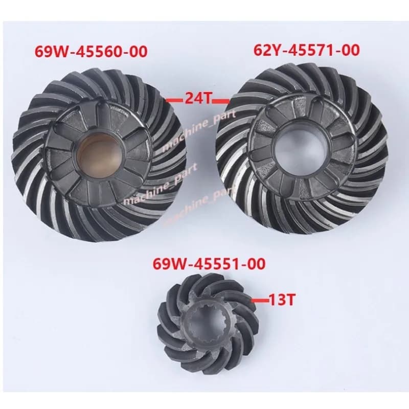 For YAMAHA 50/60 HP F50 Gear Set =(69W-45551-00+69W-45560-00+62Y-45571-00) 3PC