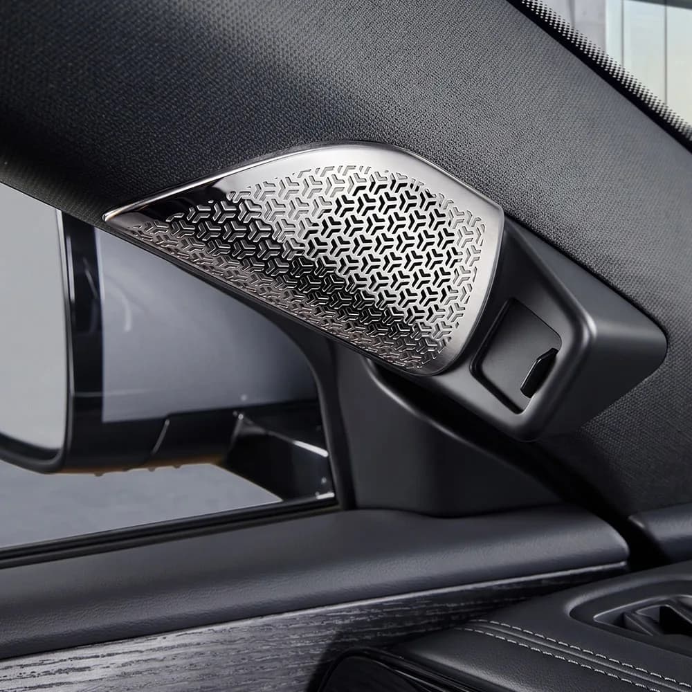 2 Pcs Fit For BYD Qin Max 2026 2027 A-pillar Horn Decorative Cover Car Modification Parts Stainless Steel Horn Dust Cover