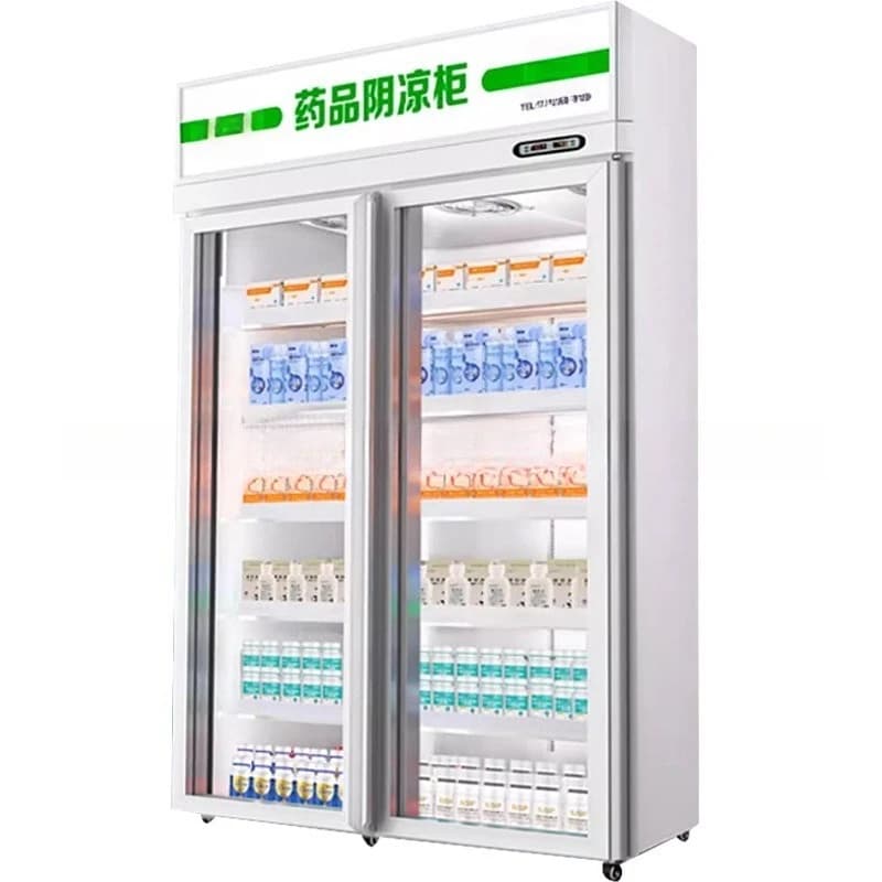 Drug cool cabinet, pharmacy drug display cabinet