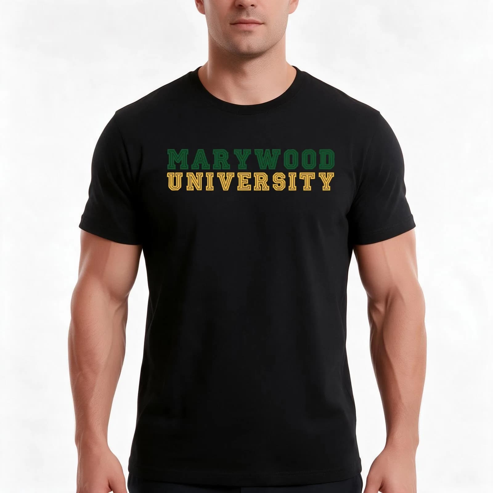 Marywood T-Shirt, Summer Casual Cotton Tee, Oversized Streetwear Tops, Vintage Graphic Print, Loose Fit Short Sleeve