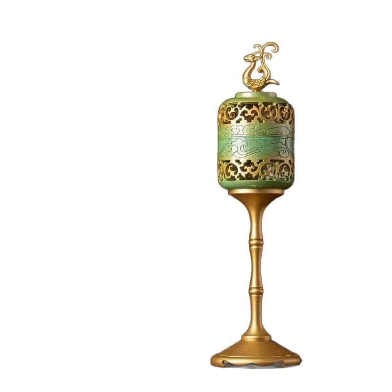 Antique Chinese palace lantern aromatherapy burner, creative ornament, indoor sandalwood incense burner