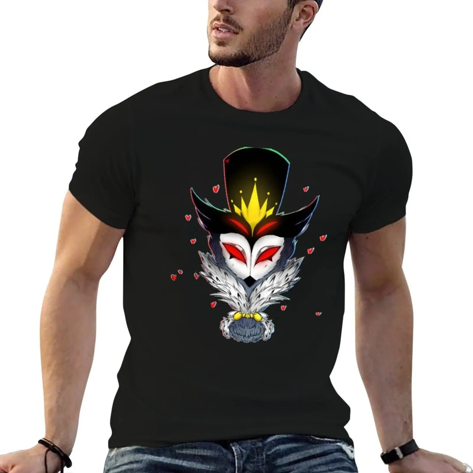 helluva boss stolasp T-Shirt graphic t shirts valentines clothes Men's t shirts