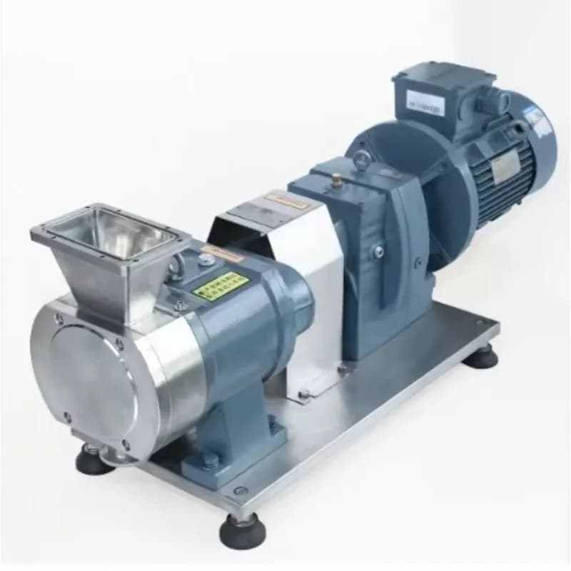 316L Stainless Steel Electric Lobe Rotor Pump for Food Transfer High Viscosity Medium Pressure Honey Rotary Pump without Motor