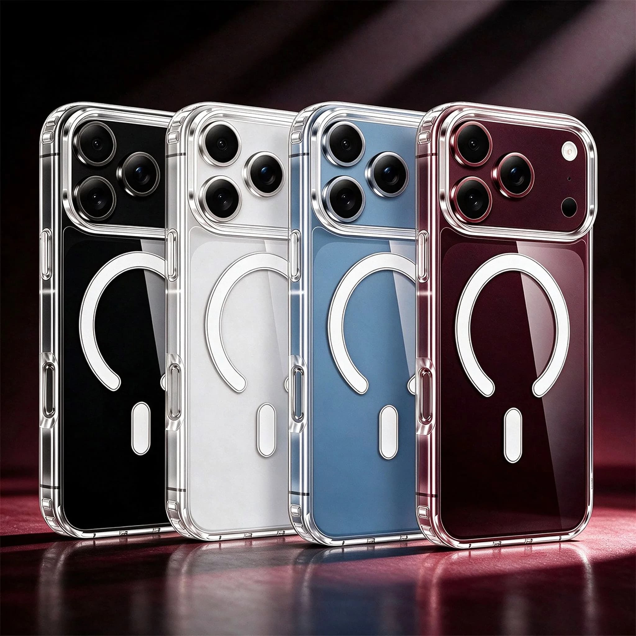 New Premium Transparent Slim Magnetic Phone Case For iPhone 18 17 16 15 14 13 12 11 Pro Max XS X XR 7 8 Plus 17E Hard Back Cover