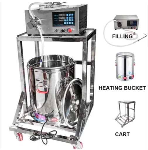 Semi-automatic Professional Candle Filling Machine Heating Tank Wax Melting Filling Candle Making Machine