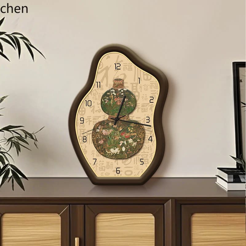 QZT Clock Living Room Wall  Wall-Mounted Desktop Silent Tabletop Clock