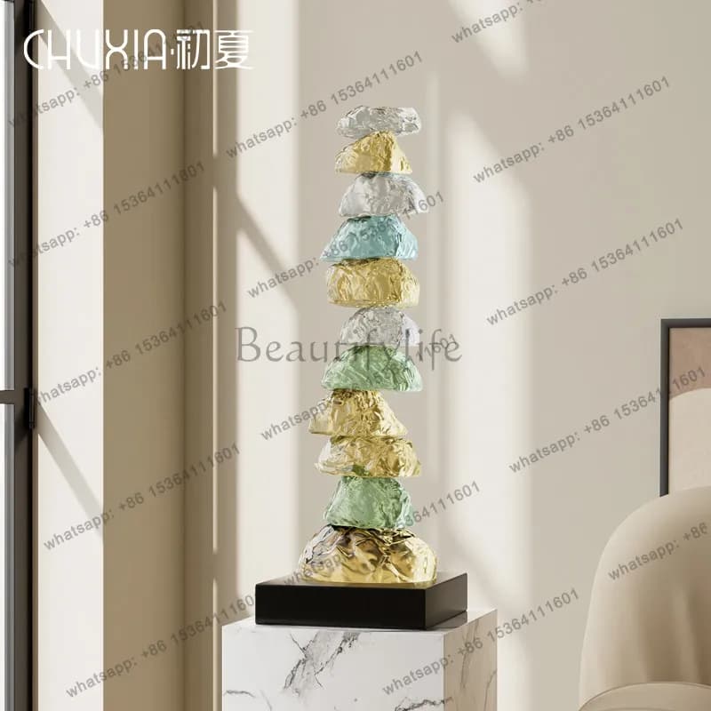 The passage of time Artwork sculpture Floor-to-ceiling ornament Large decoration in e sales  under  stairs of the entrance