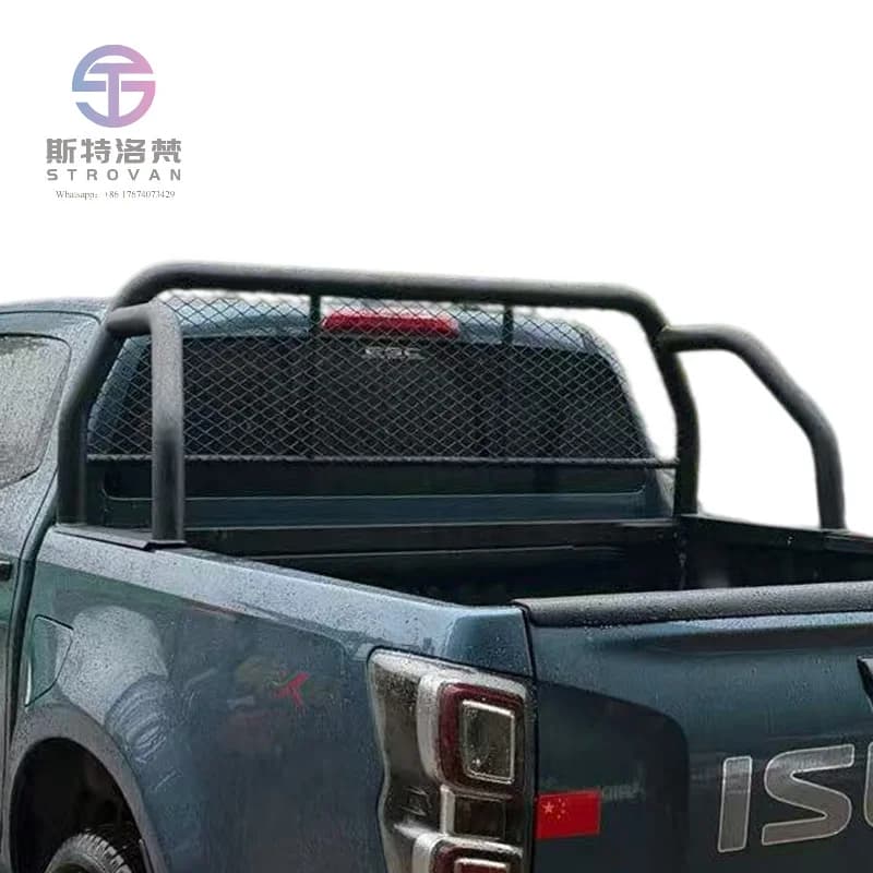 Hot Sale OE Fit Roll Cage For D-Max 2021-2026, Triangular Gantry Rail Original Hole Position Bolt-On Pickup Bed Guard
