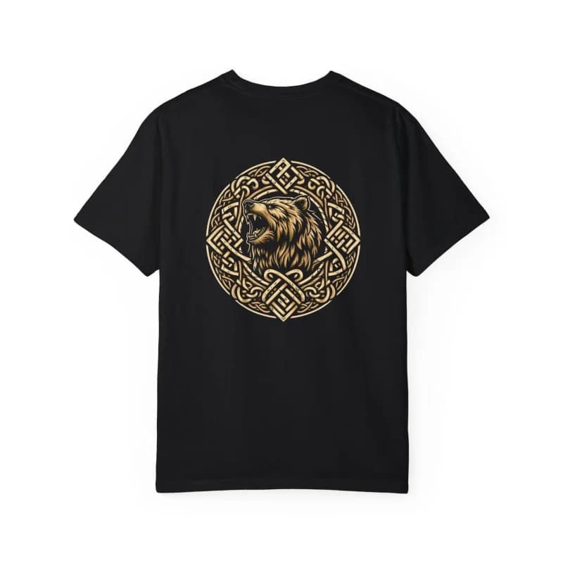 0413 Viking Berserker Bear Warrior Odin Runes Nordic Compass Gift T-Shirt Celtic Runes Norse Myths Graphic clothes All size tops