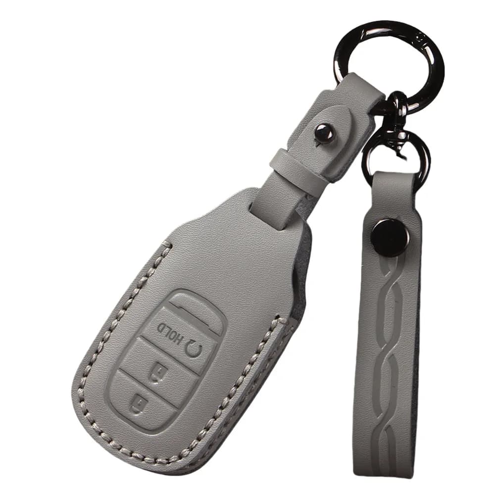 Genuine Leather Car Key Case Cover Shell Protector Fob Holder for Honda Civic 11th Gen 2025 Accessories Keybag Keychain